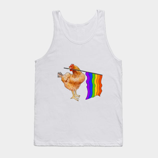 Pride Chicken Tank Top by KatAndMouse